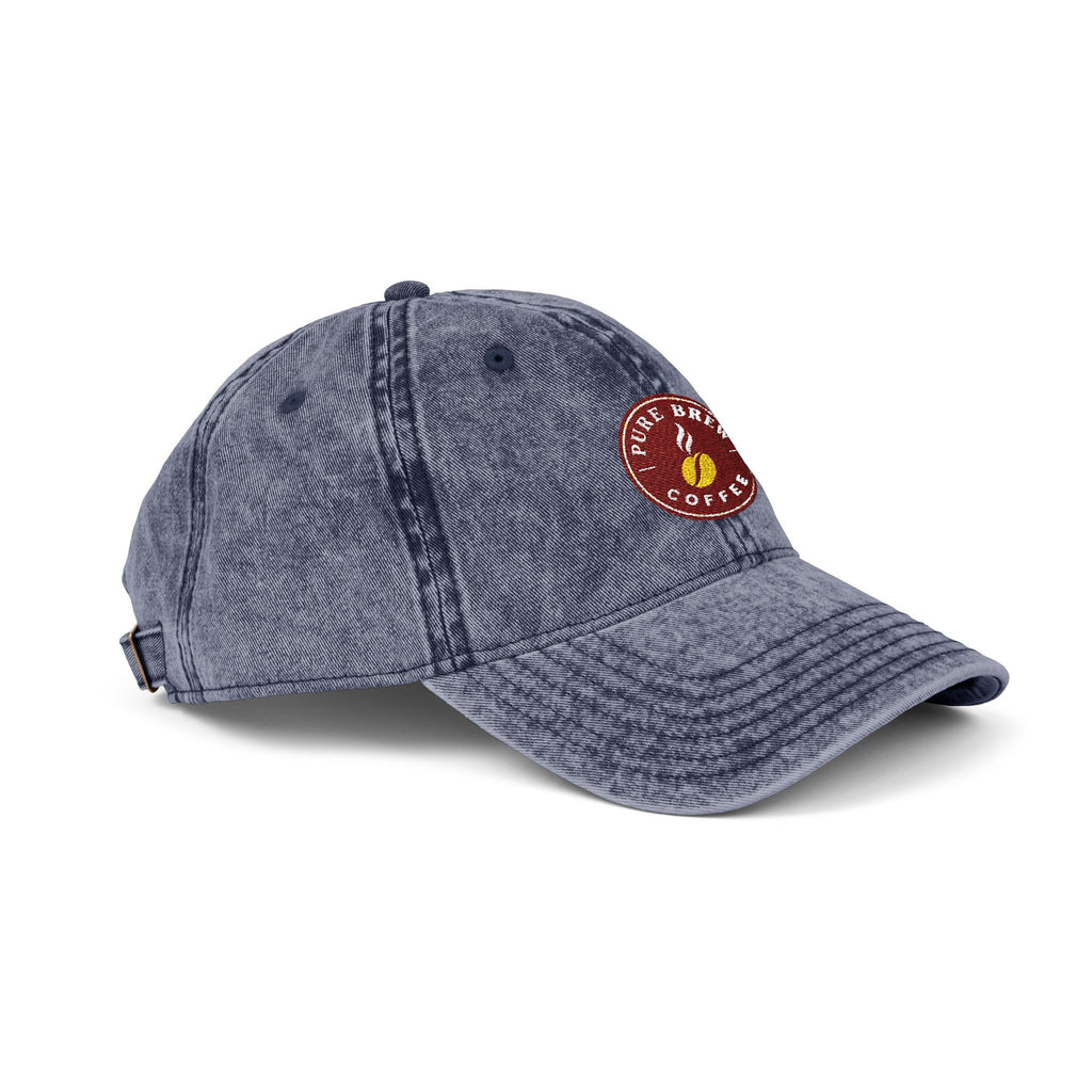 Vintage Embroidered Coffee Logo Cap