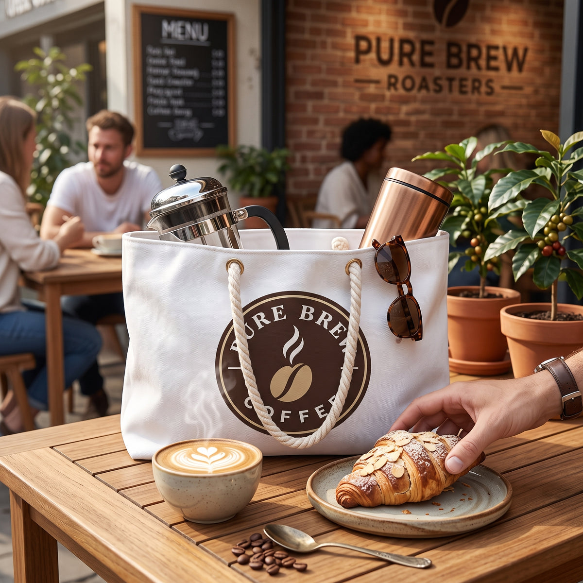 Weekender Bag Coffee Logo